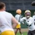 Green Bay Packers Bo Melton (16) participates in mandatory minicamp Thursday, June 11, 2026, at the Don Hutson Center in Green Bay, Wisconsin.