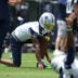 Jun 16, 2026; Dallas, TX, USA; Dallas Cowboys wide receiver George Pickens (3) stretches before practice at the Ford Center at the Star Training Facility in Frisco, Texas.