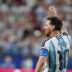 June 16, 2026; Kansas City, Missouri, U.S.; Argentina's Lionel Messi celebrates scoring their second goal.