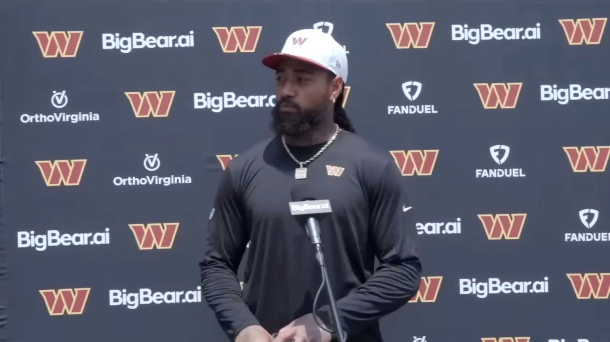Commanders linebacker Frankie Luvu knows he needs to get back on track in 2026 and he's doing what it takes to get there.