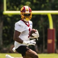 Rachaad White is turning plenty of heads at Commanders practice.