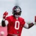 TAMPA, FL. – June 16, 2026 – Outside Linebacker Yaya Diaby #0 of the Tampa Bay Buccaneers during 2026 minicamp at AdventHealth Training Center. Photo by Tori Richman/Tampa Bay Buccaneers