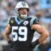 Dec 1, 2019; Charlotte, NC, USA; Carolina Panthers middle linebacker Luke Kuechly (59) on the field in the third quarter at Bank of America Stadium.