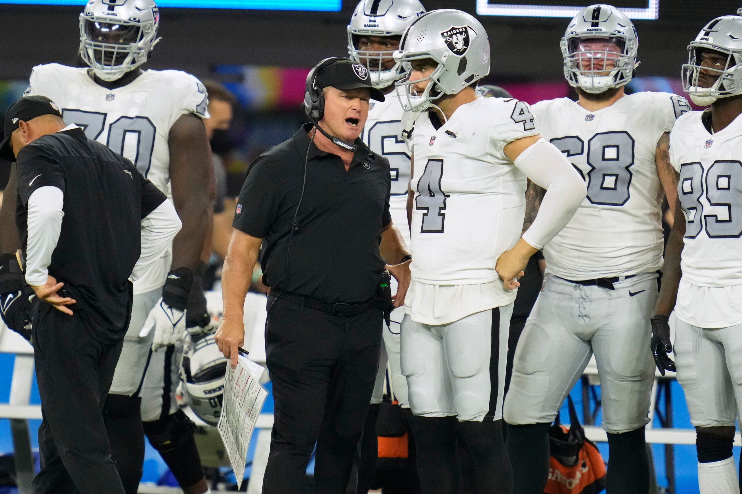 Las Vegas Raiders former head coach Jon Gruden