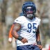May 9, 2025; Lake Forest, IL, USA; Chicago Bears defensive line Shemar Turner (95) warms up during the Rookie Minicamp at Halas Hall.