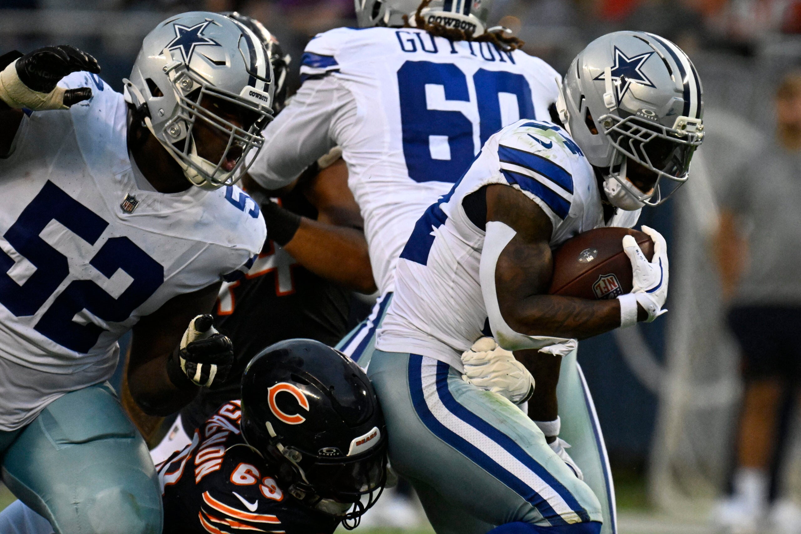 Dallas Cowboys running back Miles Sanders Las Vegas Raiders training camp