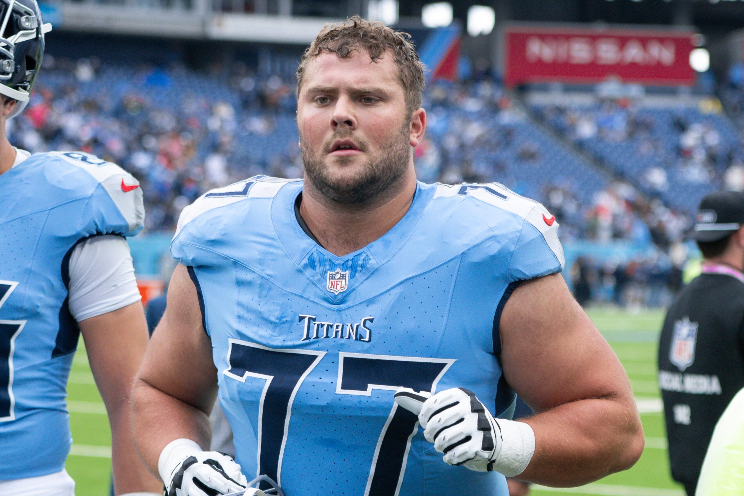 Peter Skoronski has developed into a very good player for the Titans.