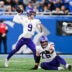 Nov 2, 2025; Detroit, Michigan, USA; Minnesota Vikings quarterback J.J. McCarthy (9) throws a pass in the second quarter against the Detroit Lions at Ford Field.