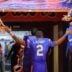 Florida quarterback DJ Lagway (2) leaves the field after beating Florida State 40-21 during an NCAA football game at Steve Spurrier Field at Ben Hill Griffin Stadium in Gainesville, FL on Saturday, November 29, Florida beat Florida State 40-21.2025.