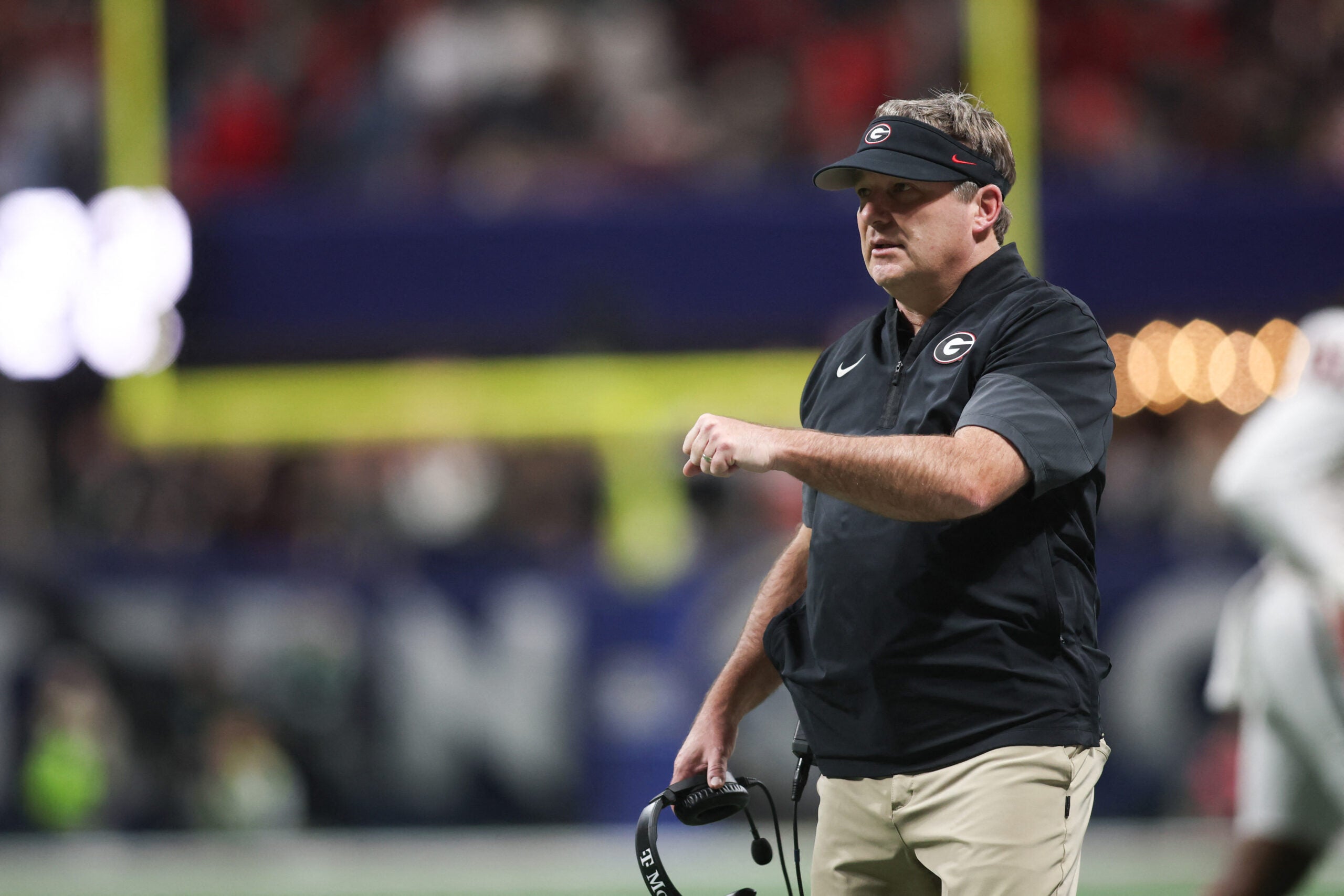 Georgia Bulldogs head coach Kirby Smart four-star cornerback Censere Gaylord Washington