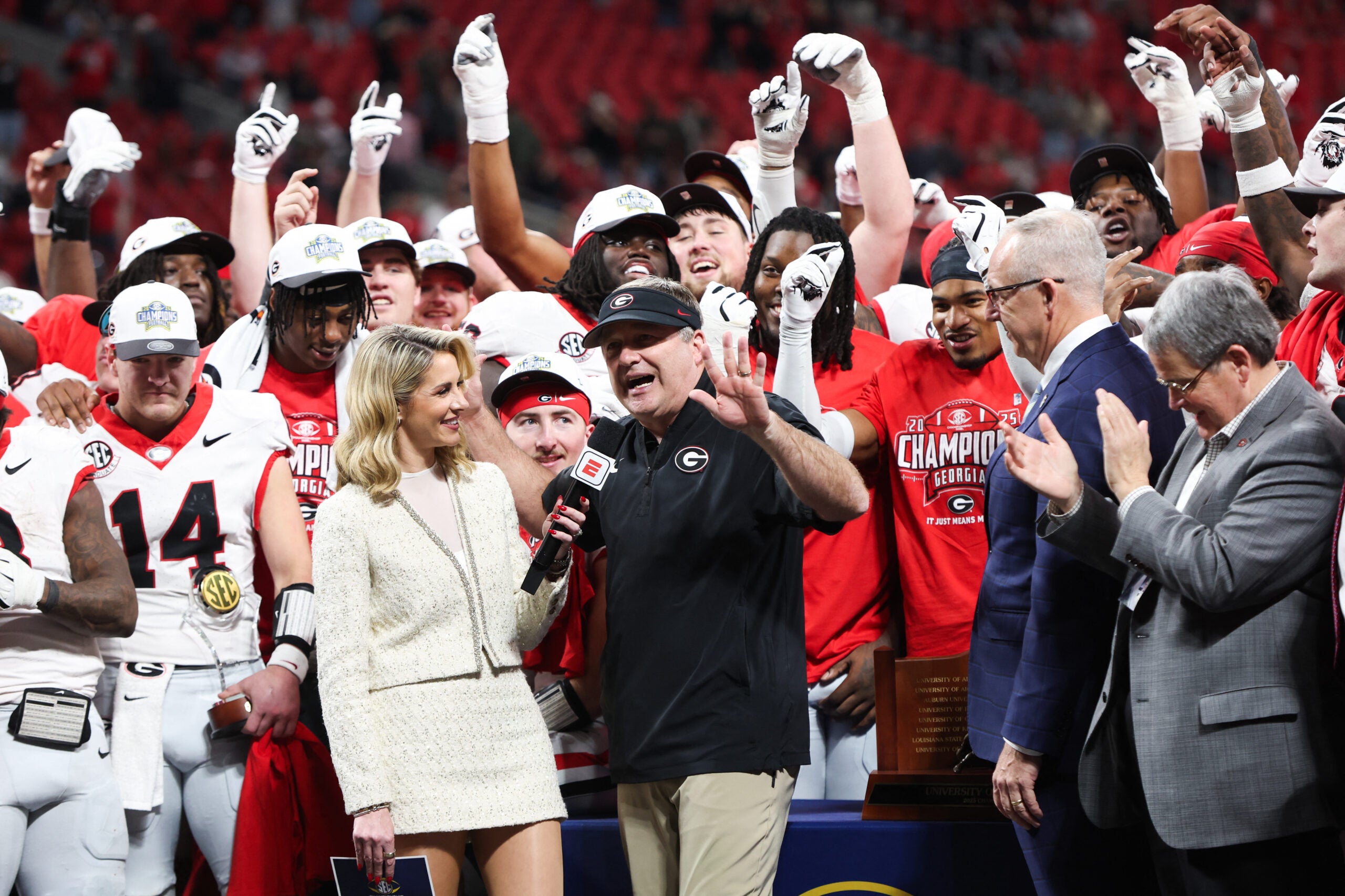 Georgia Bulldogs head coach Kirby Smart 2027 recruiting class offensive lineman Miller Westerfield