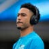 Jan 10, 2026; Charlotte, NC, USA; Carolina Panthers quarterback Bryce Young (9) during pregame warm ups before the NFC Wild Card Round game between the Carolina Panthers and the Los Angeles Rams at Bank of America Stadium.