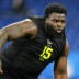 Feb 26, 2026; Indianapolis, IN, USA; Texas Tech defensive lineman Lee Hunter (DL15) during the NFL Scouting Combine at Lucas Oil Stadium.