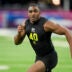 Feb 26, 2026; Indianapolis, IN, USA; Texas Tech defensive lineman Romello Height (DL40) during the NFL Scouting Combine at Lucas Oil Stadium.
