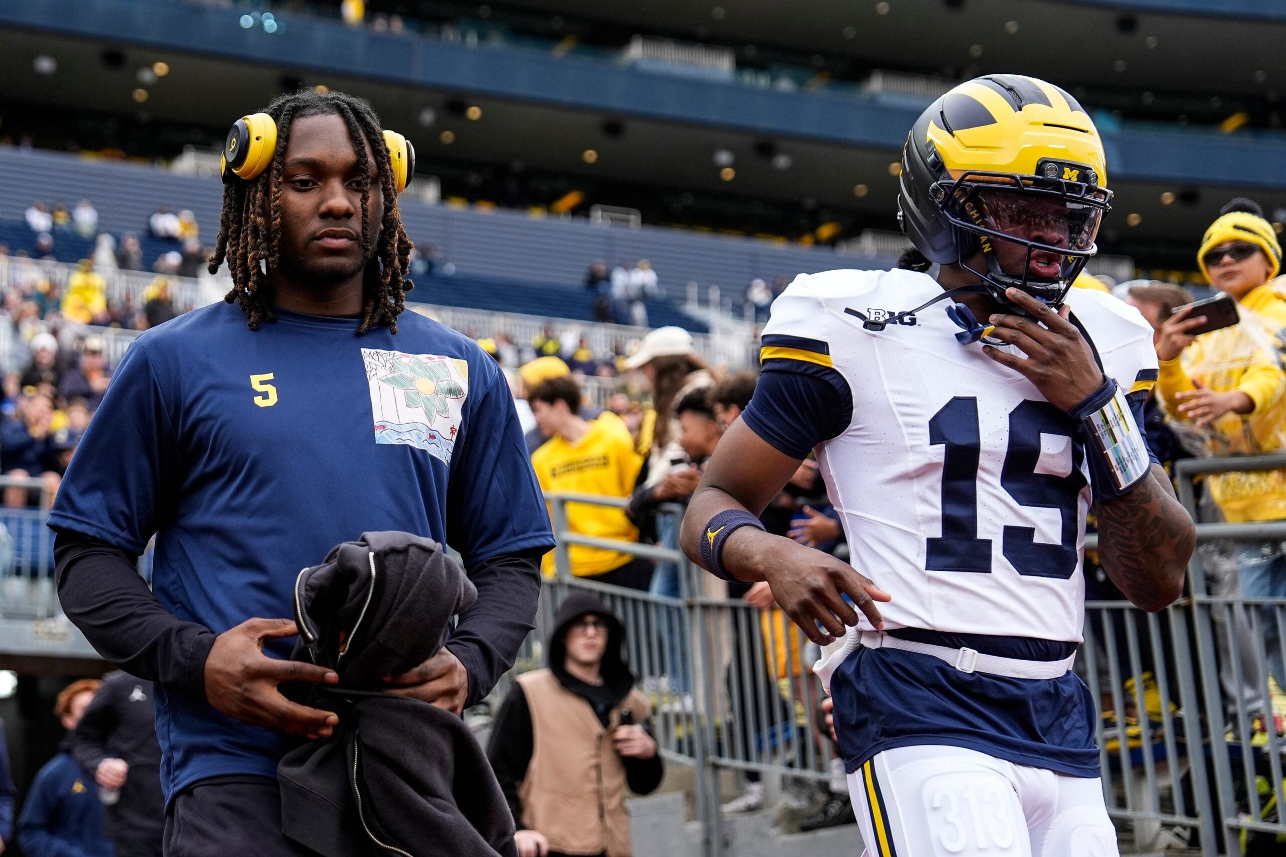 Michigan Wolverines quarterback Bryce Underwood
