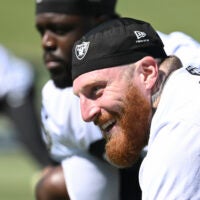 Las Vegas Raiders defensive end edge rusher Maxx Crosby