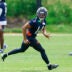 Jun 9, 2026; Lake Forest, IL, USA; Chicago Bears wide receiver Kalif Raymond (14) runs during Chicago Bears Minicamp at Halas Hall.