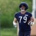 Jun 11, 2026; Lake Forest, IL, USA; Chicago Bears offensive lineman Theo Benedet (79) runs on the field during Minicamp at Halas Hall.