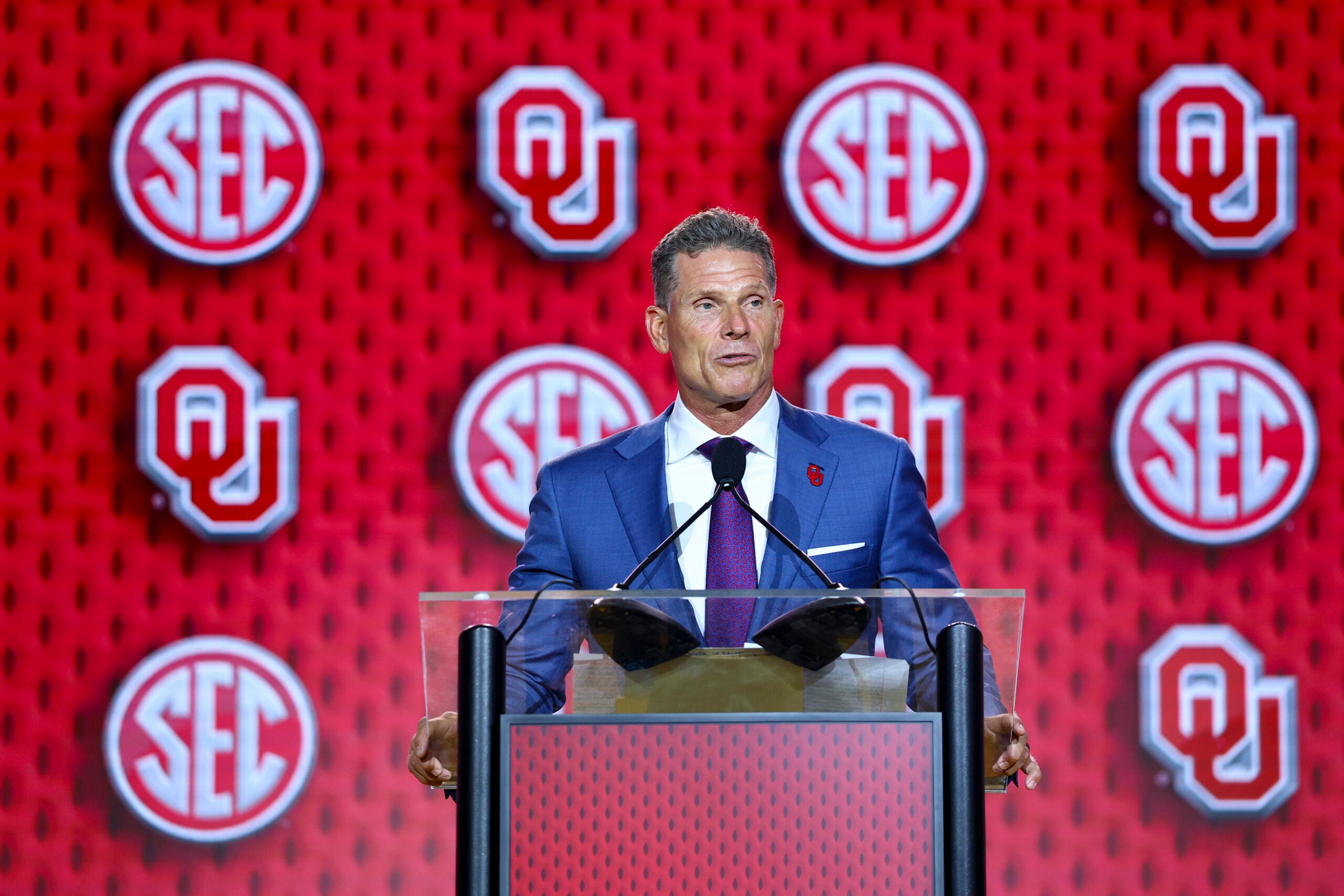 Oklahoma Sooners head coach Brent Venables 2026 SEC Media Days