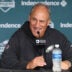 Jul 30, 2026; Philadelphia, PA, USA; Philadelphia Eagles defensive coordinator Vic Fangio speaks with the media during training camp at Jefferson Health Training Complex.