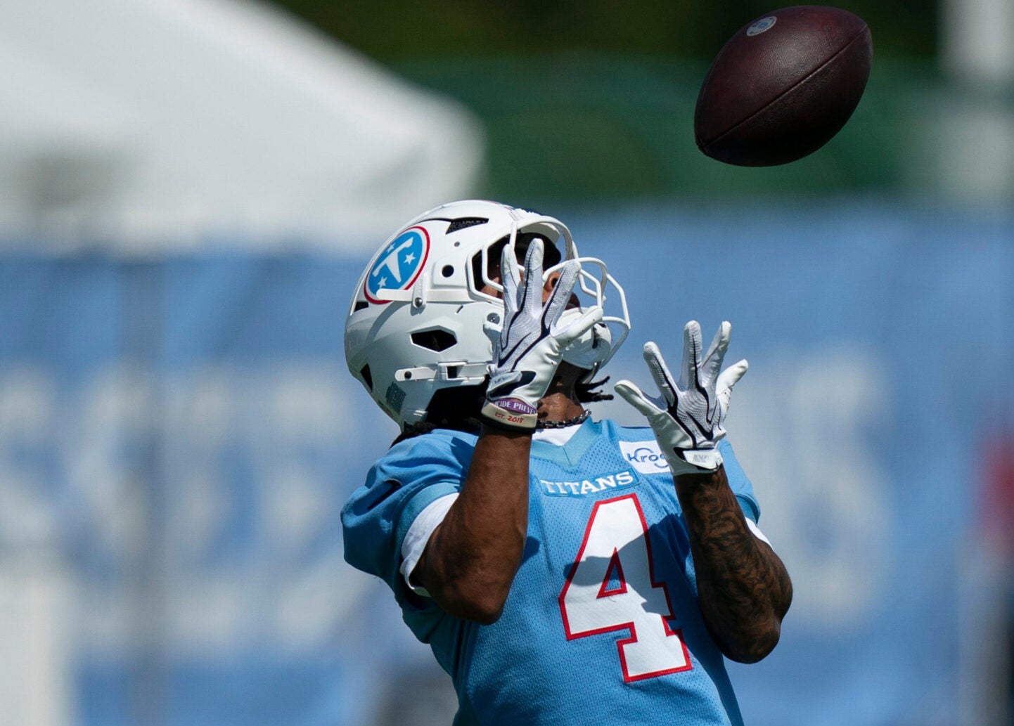 Wan'Dale Robinson Tennessee Titans training camp