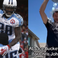 Chris Johnson ALS Ice Bucket Challenge Lendale White Tennessee Titans