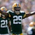 Sep 15, 2024; Green Bay, Wisconsin, USA; Green Bay Packers safety Xavier McKinney (29) celebrates a first half interception against Indianapolis Colts at Lambeau Field.