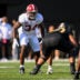 Oct 5, 2024; Nashville, Tennessee, USA; Alabama Crimson Tide linebacker Que Robinson (34) Oct 5, 2024; Nashville, Tennessee, USA; Alabama Crimson Tide linebacker Deontae Lawson (0) tackles Vanderbilt Commodores running back Sedrick Alexander (28) during the first half at FirstBank Stadium. Mandatory Credit: Steve Roberts-Imagn Imagesat FirstBank Stadium.