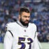 Jan 19, 2025; Orchard Park, New York, USA; Baltimore Ravens linebacker Kyle Van Noy (53) looks on during the first quarter against the Buffalo Bills in a 2025 AFC divisional round game at Highmark Stadium.
