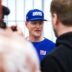 Jun 18, 2025; East Rutherford, NJ, USA; New York Giants outside linebackers coach Charlie Bullen speaks at a press conference during minicamp at Quest Diagnostics Training Center.