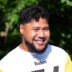 Sep 26, 2025; Maynooth, Ireland; Pittsburgh Steelers offensive tackle Troy Fautanu (76) during practice at Carton House.