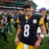 [US, Mexico, & Canada customers only] Sep 28, 2025; Dublin, IRELAND; Pittsburgh Steelers quarterback Aaron Rodgers reacts after playing against the Minnesota Vikings in a NFL International Series game at Croke Park.
