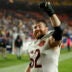 Oct 13, 2025; Landover, Maryland, USA; Chicago Bears guard Joe Thuney (62) celebrates while leaving the field after the game against the Washington Commanders at Northwest Stadium.