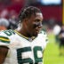 Oct 19, 2025; Glendale, Arizona, USA; Green Bay Packers linebacker Edgerrin Cooper (56) against the Arizona Cardinals at State Farm Stadium.