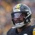 Nov 16, 2025; Pittsburgh, Pennsylvania, USA; Pittsburgh Steelers defensive tackle Derrick Harmon (99) looks on from the sidelines against the Cincinnati Bengals during the second quarter at Acrisure Stadium.