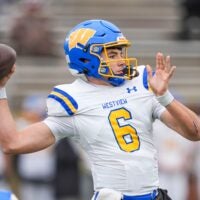 Westview's Graham Simpson (6) throws the ball during the Class 3A championship game at Finley Stadium in Chattanooga, Tenn., on Dec. 5, 2025.