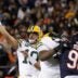 Green Bay Packers quarterback Jordan Love (10) against the Chicagp Bears during their wild-card playoff football game Saturday, January 10, 2026, at Soldier Field in Chicago, Illinois. The Bears defeated the Packers 31-27.