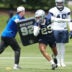 May 1, 2026; Frisco, TX, USA; Dallas Cowboys cornerback Devin Moore (29) goes through a drill during practice at the Ford Center at the Star Training Facility in Frisco, Texas.