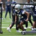 May 1, 2026; Frisco, TX, USA; Dallas Cowboys linebacker Jaishawn Barham (55) goes through a drill during practice at the Ford Center at the Star Training Facility in Frisco, Texas.