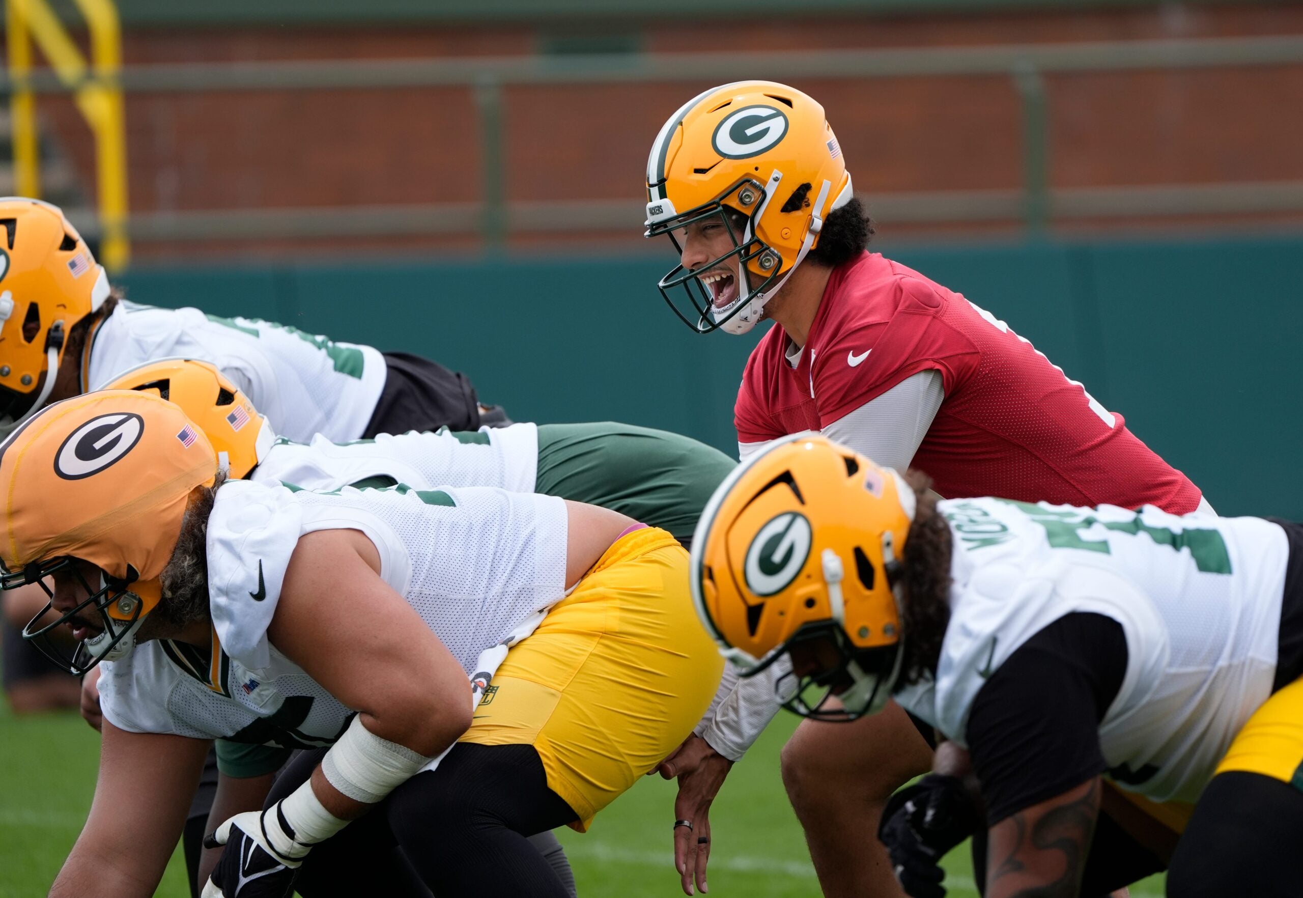 Green Bay Packers Jordan Love (10) participates in mandatory minicamp Thursday, June 11, 2026, at the Don Hutson Center in Green Bay, Wisconsin.