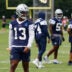 Jun 16, 2026; Dallas, TX, USA; Dallas Cowboys safety Caleb Downs (13) goes through a drill during practice at the Ford Center at the Star Training Facility in Frisco, Texas.