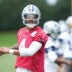 Jun 16, 2026; Dallas, TX, USA; Dallas Cowboys quarterback Dak Prescott (4) goes through a drill during practice at the Ford Center at the Star Training Facility in Frisco, Texas.