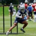 Jun 16, 2026; Dallas, TX, USA; Dallas Cowboys safety Caleb Downs (13) goes through a drill during practice at the Ford Center at the Star Training Facility in Frisco, Texas.
