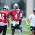 Jun 16, 2026; Dallas, TX, USA; Dallas Cowboys quarterback Dak Prescott (4) goes through a drill during practice at the Ford Center at the Star Training Facility in Frisco, Texas.