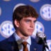 Jul 23, 2026; Tampa, FL, USA; Texas Longhorns quarterback Arch Manning (16) speaks to the press during SEC Football Kickoff Media Day at the Tampa Marriott.