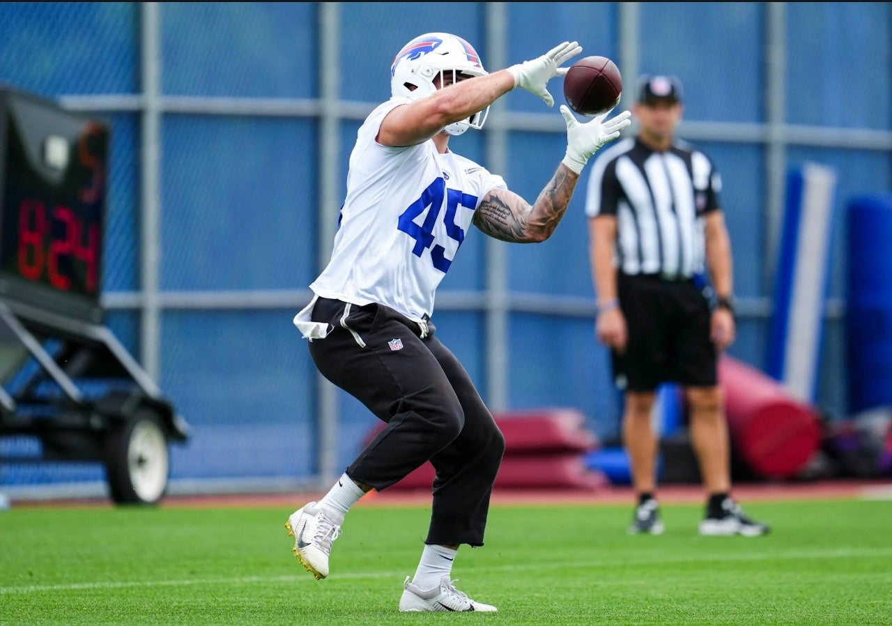 Ben VanSumeren (45). Buffalo Bills Mandatory Minicamp, June 10, 2026 at the Kaleida Health Performance Center.