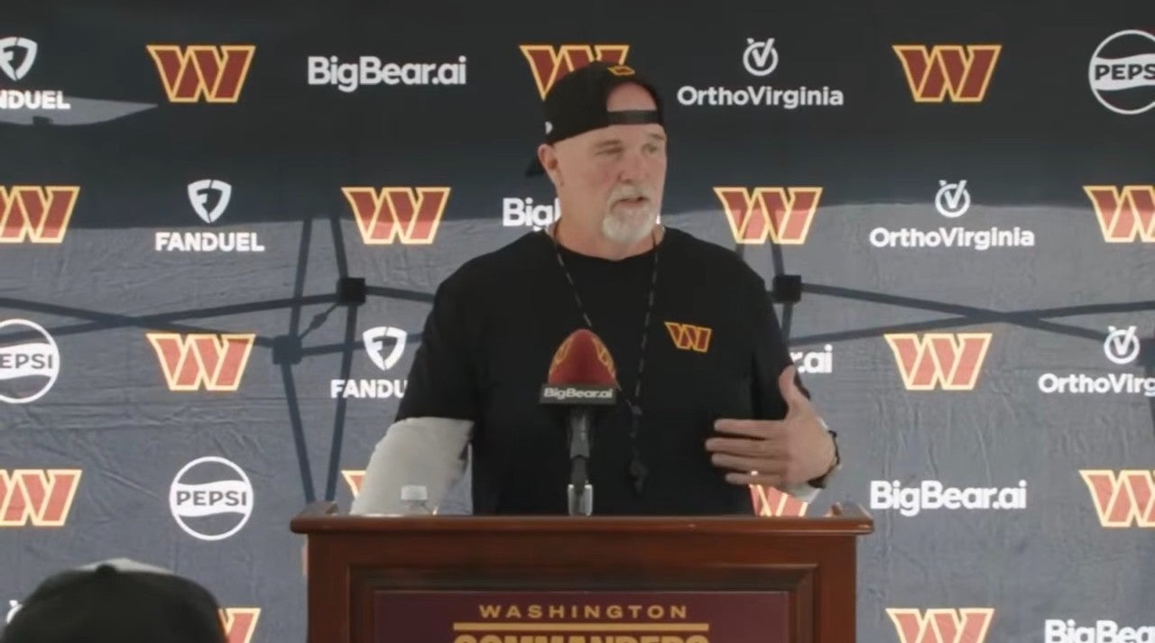 Dan Quinn talked about the impact Chigoziem Okonkwo can have in the Commanders offense on Thursday.