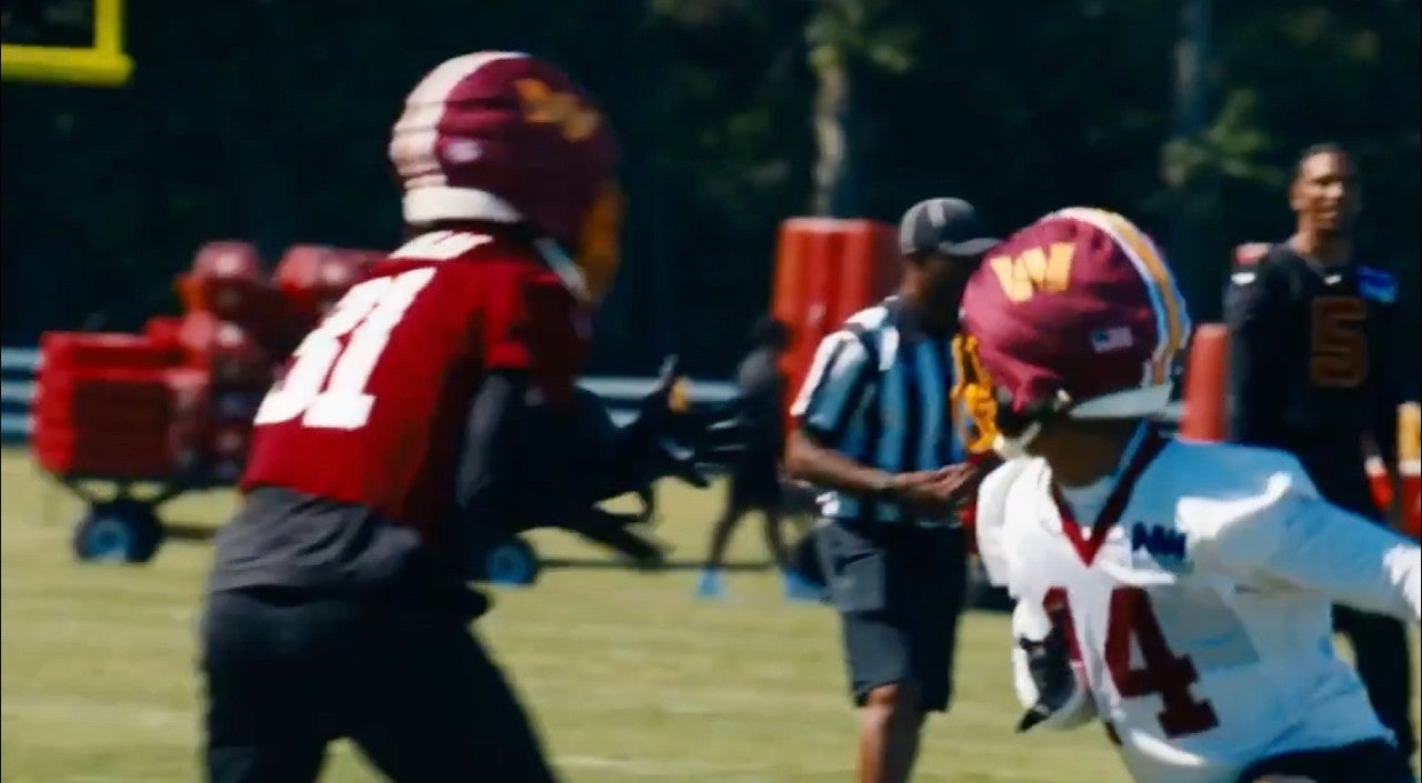 Rasul Douglas is already making plays during Commanders training camp.