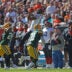 Oct 17, 2021; Chicago, Illinois, USA; Chicago Bears wide receiver Allen Robinson (12) catches a pass over Green Bay Packers safety Adrian Amos (31) and cornerback Isaac Yiadom (24) during the first half at Soldier Field.