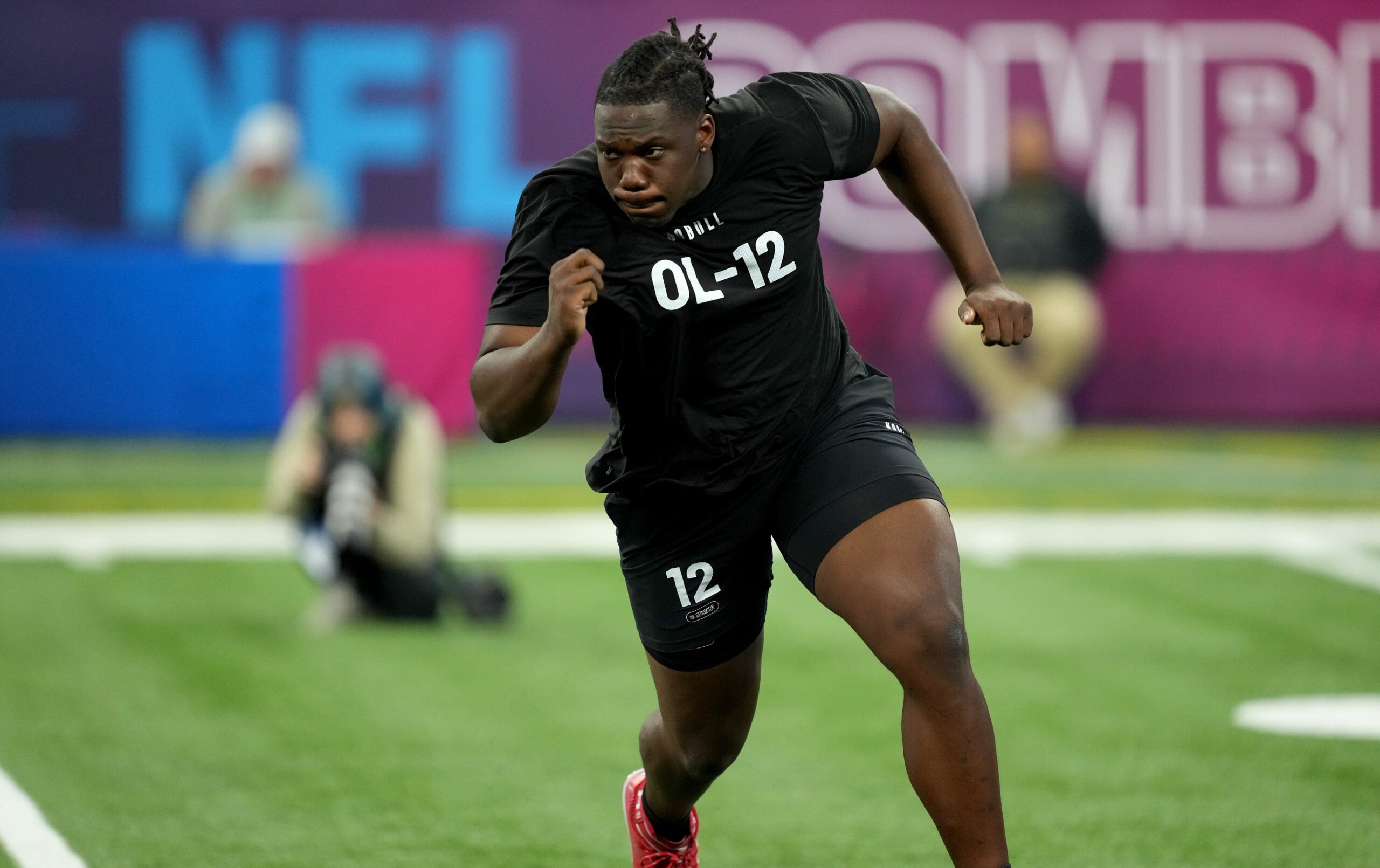 Las Vegas Raiders offensive guard Braeden Daniels